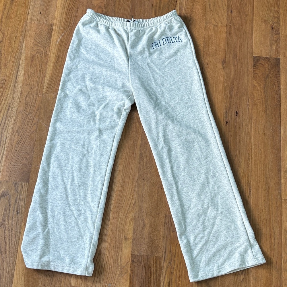 Tri Delta Light Gray Sweats